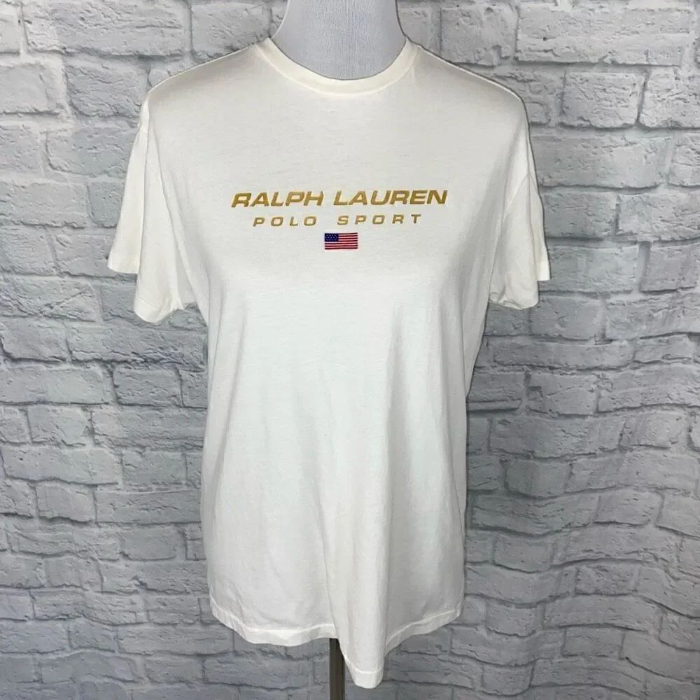 Ralph Lauren women M 100% cotton Crewneck short sleeve t-shirt
